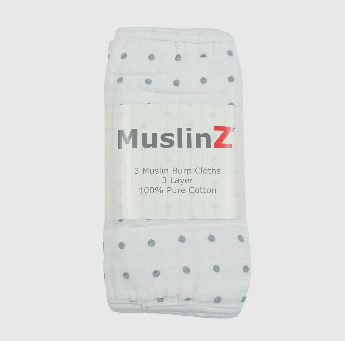 MuslinZ 3 Pack Muslin Burp Cloths 100% Cotton