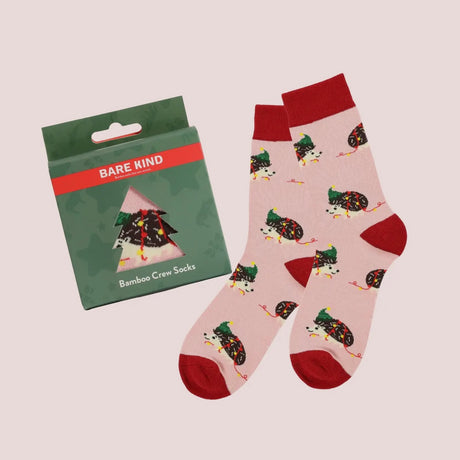 Christmas Baubles Bamboo Socks
