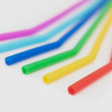 Reusable Silicone Drinking Straws, Pack of 6