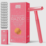 Diamond Grip Jungle Culture Safety Razors | Includes 10x Razor Blades