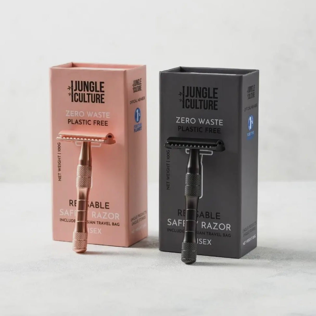 Metallic Safety Razor - Thick Handle