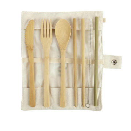 Re:gn Reusable Bamboo Travel Cutlery Set