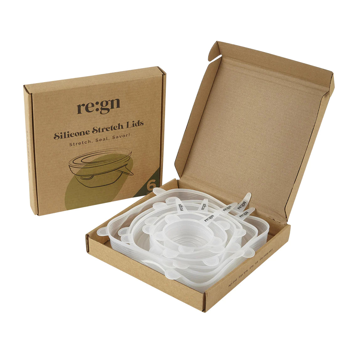 Re:gn Reusable Silicone Lids - Set of 6