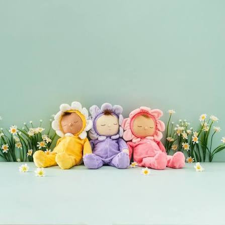 Olli Ella Petal Dozy Dinkum Soft Doll - Pickle Lavender