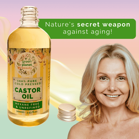 Green Planet Beauty Castor Oil | Finest Pure Cold Pressed | Hexane Free