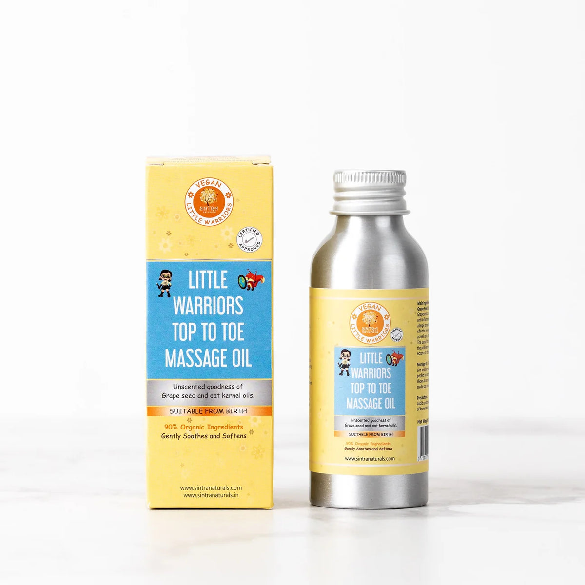 Little Warriors Top To Toe Massage Oil