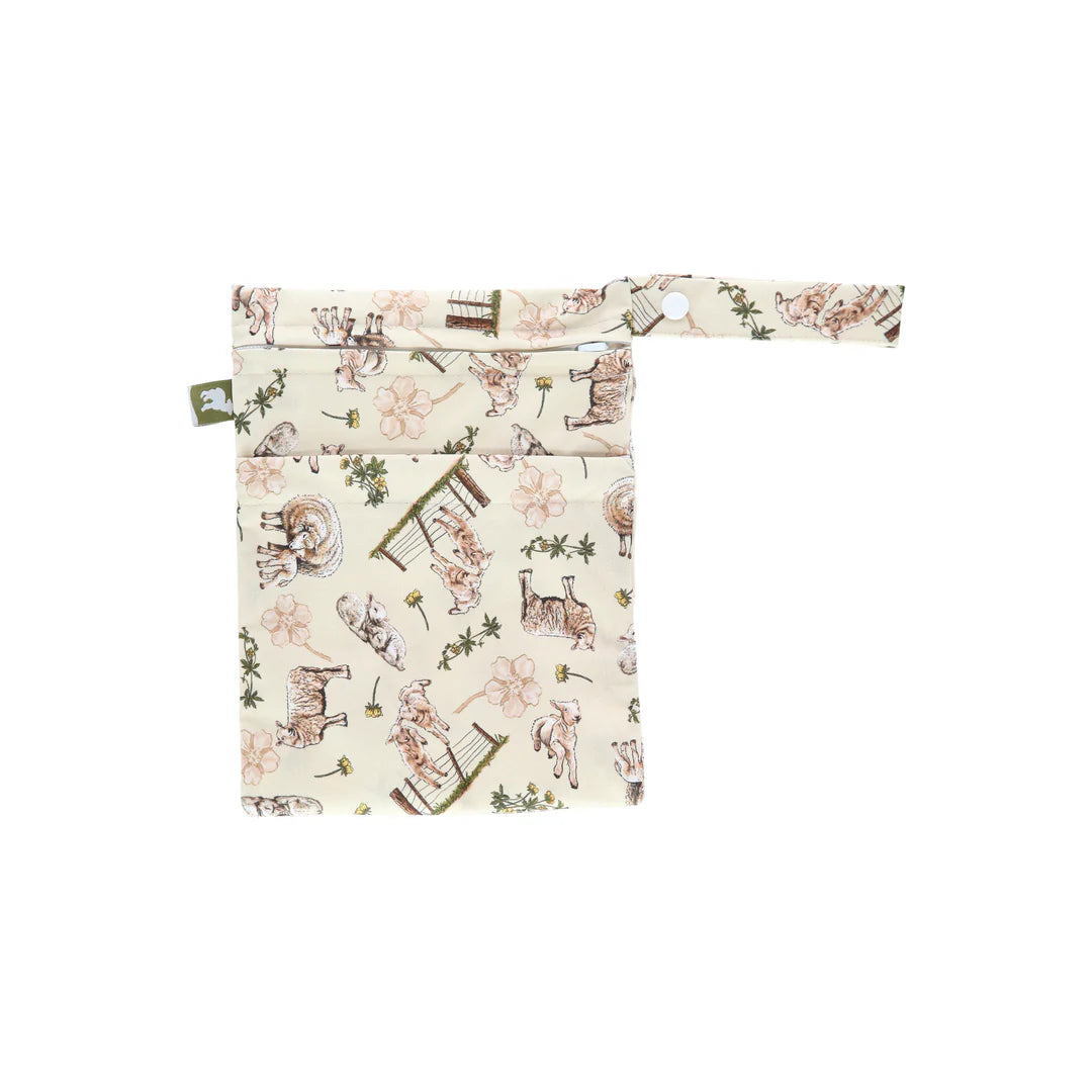 Little Lamb Small Double Pocket Wet Bag