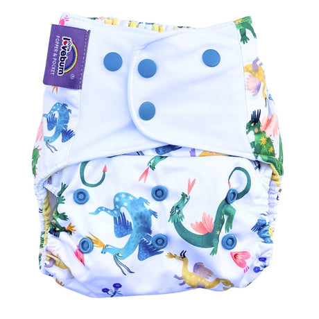 Little Lovebum Popper & Pocket Nappy