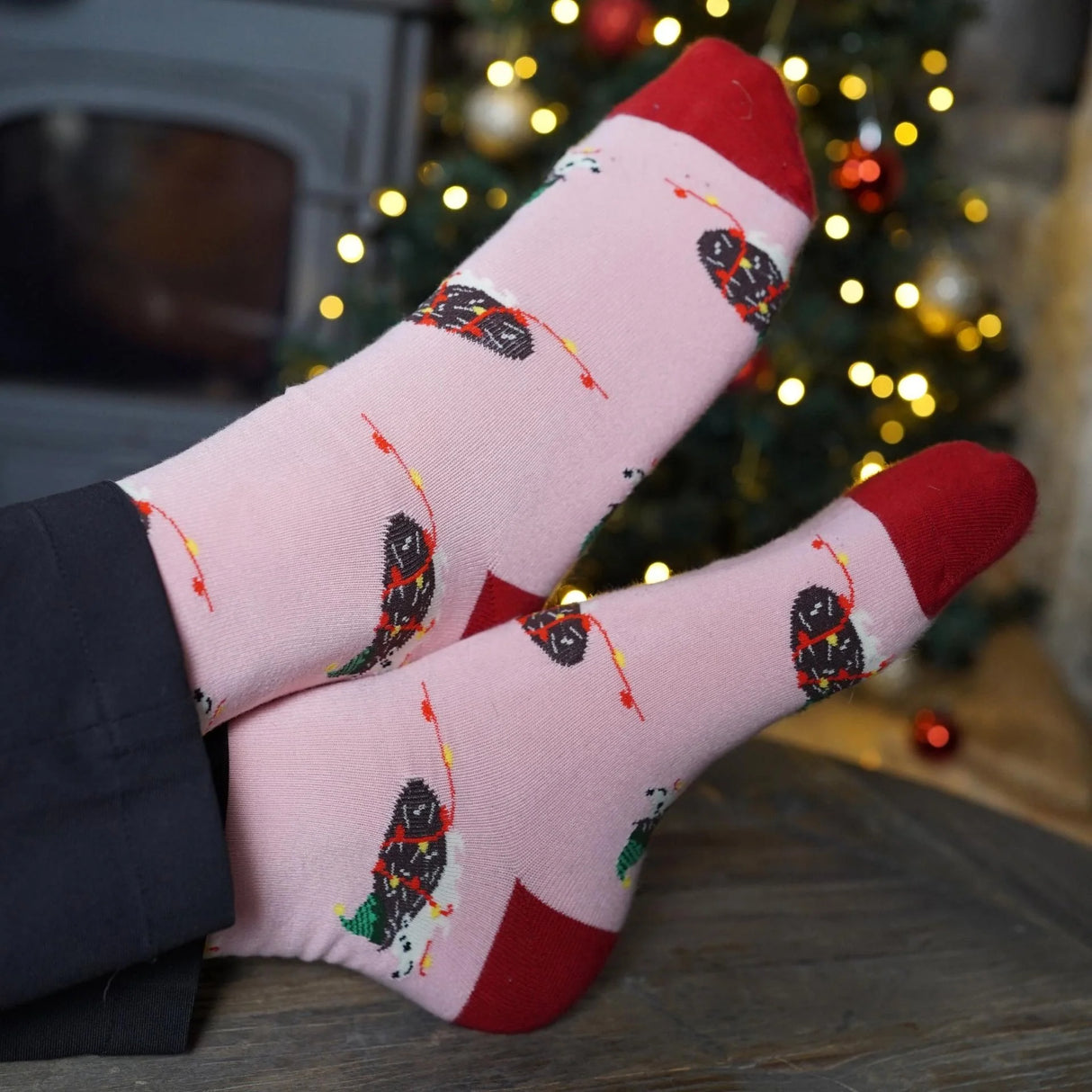 Save the Christmas Hedgehog Bamboo Socks