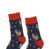 Save the Christmas Otter Bamboo Socks