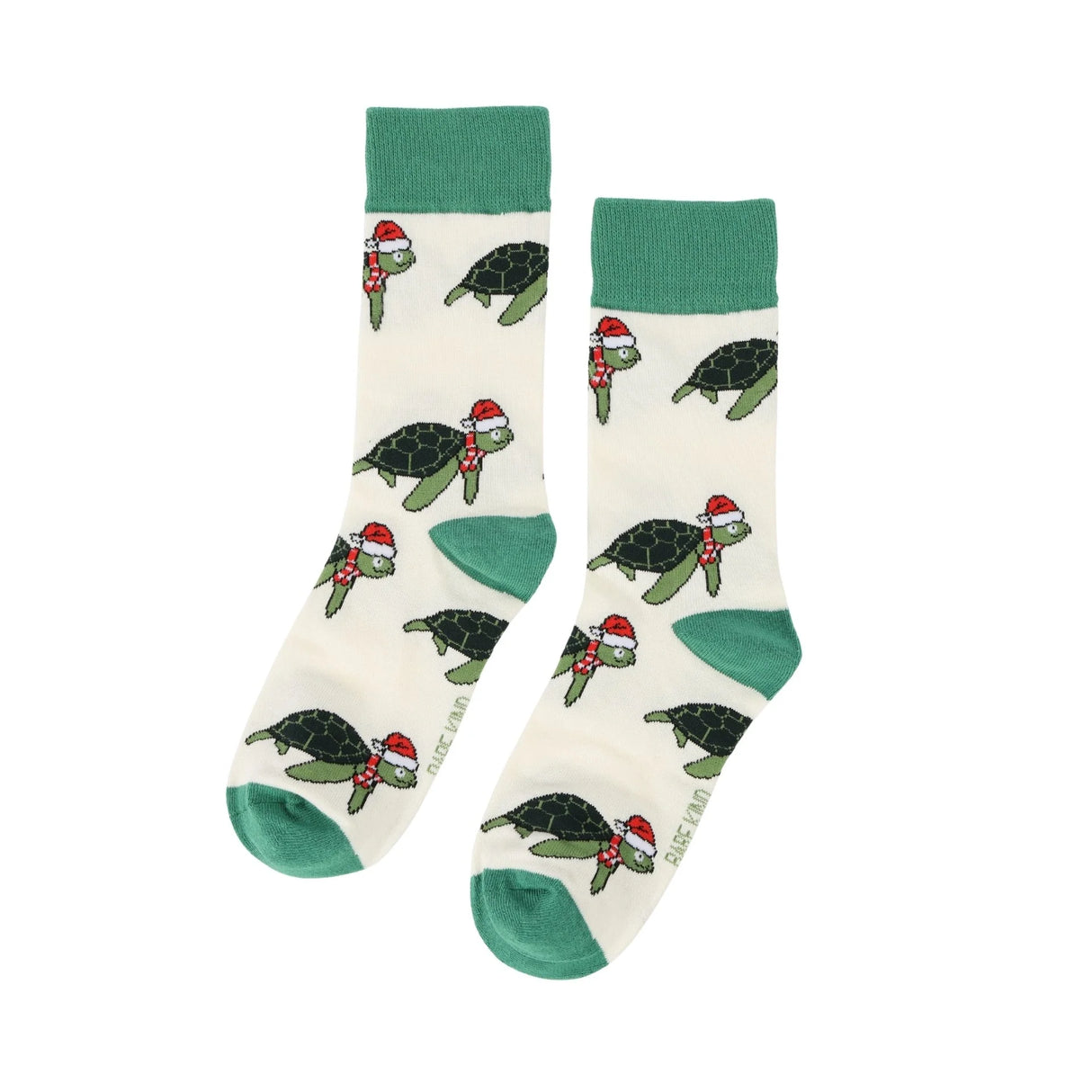 Save the Christmas Turtle Bamboo Socks