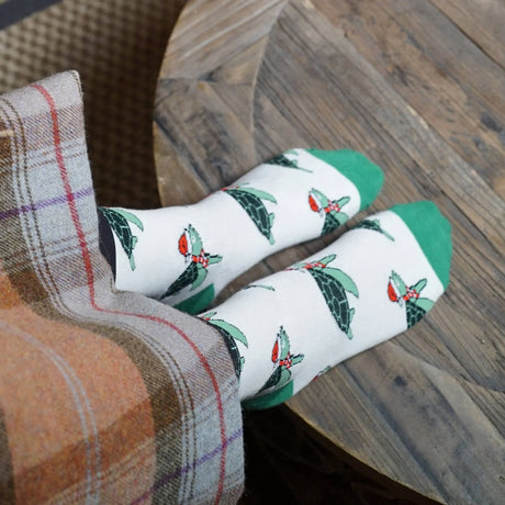 Save the Christmas Turtle Bamboo Socks