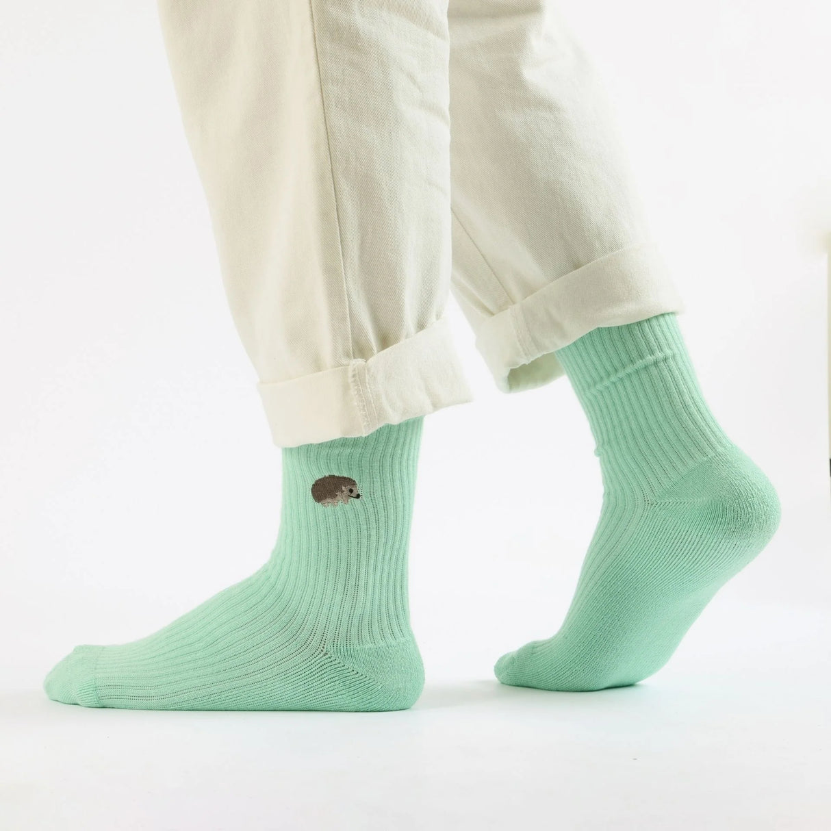 Save the Hedgehog Ribbed Bamboo Socks