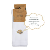 Save the Sloth Ribbed Bamboo Socks