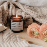 Earth Candle Co Wild Bergamot & Patchouli Cotton Wick Candle