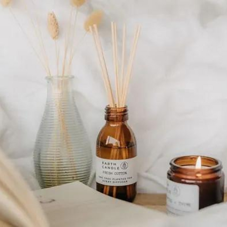 Earth Candle Co Fresh Cotton Eco Reed Diffuser