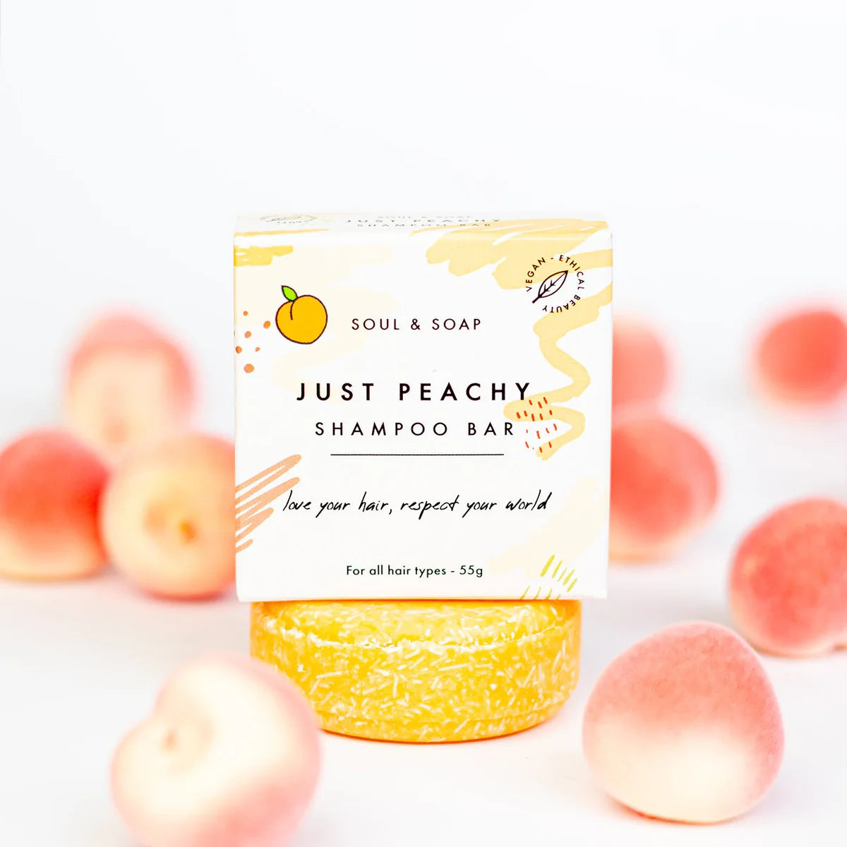 Soul & Soap - Just Peachy Solid Shampoo Bar