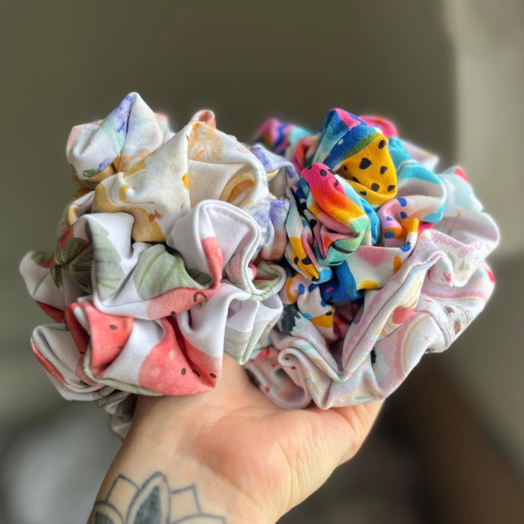 Evie Reusables Scrap Buster Scrunchies