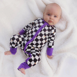 Lighthouse Kids Bamboo Baby Pajamas - Double Zipper - Longies