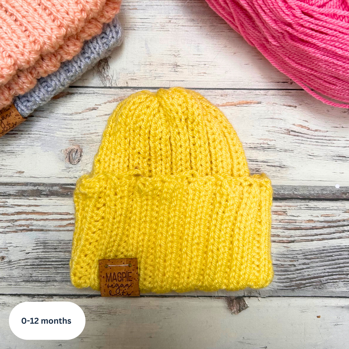 Vegan Unisex Beanie, 0-12 Months