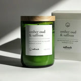 Amber Oud & Saffron Wine Bottle Candle