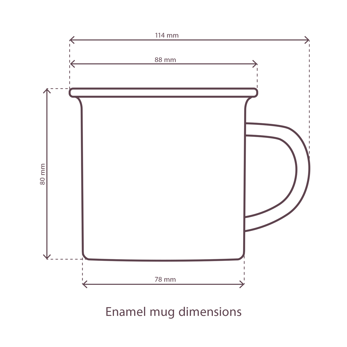 Camping Enamel Mug
