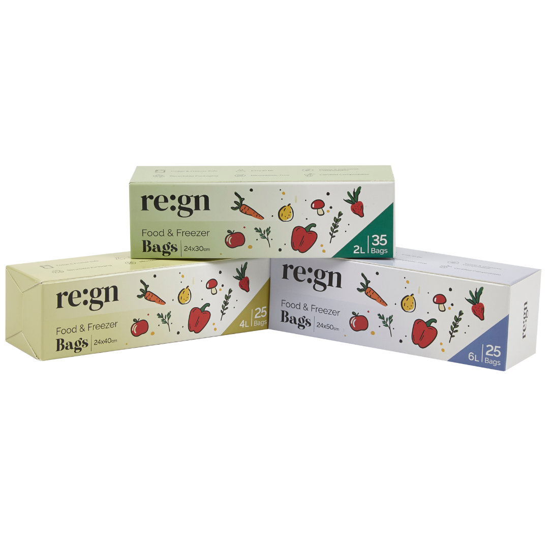 Compostable & Biodegradable 6L Food and Freezer Bags - 25