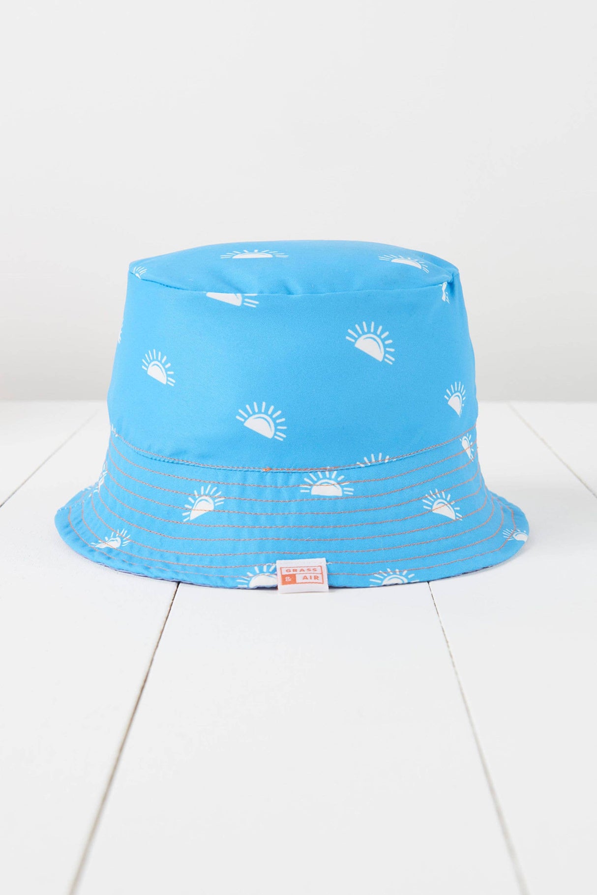 Cornflower Blue and Lavender Reversible Sun Hat