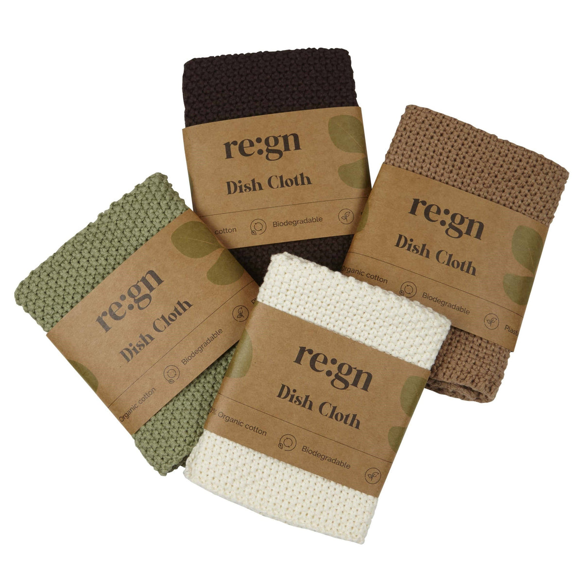 100% Organic Cotton Dish Cloths