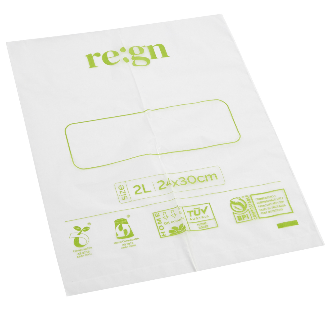 Compostable & Biodegradable 4L Food and Freezer Bags - 25