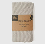 Hand Towels, 100% Organic Cotton, Beach Sand