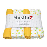 MuslinZ 6 Pack Muslin Squares 70x70cm