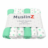 MuslinZ 6 Pack Muslin Squares 70x70cm