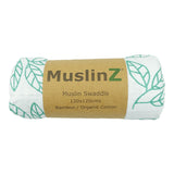 MuslinZ Bamboo/Organic Cotton Muslin Swaddle 120x120cm