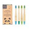 Children's Bamboo Toothbrush, 4 Pack