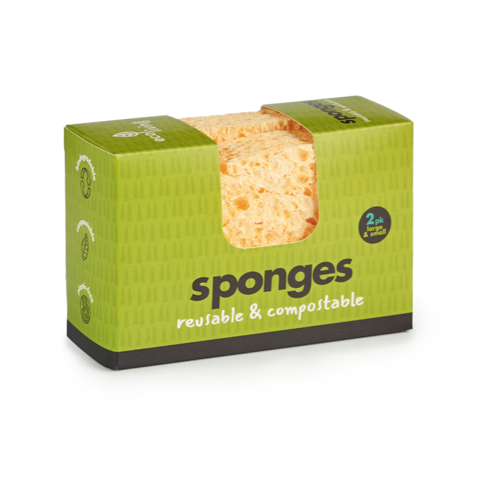 Compostable UK Sponges, Wavy & Large