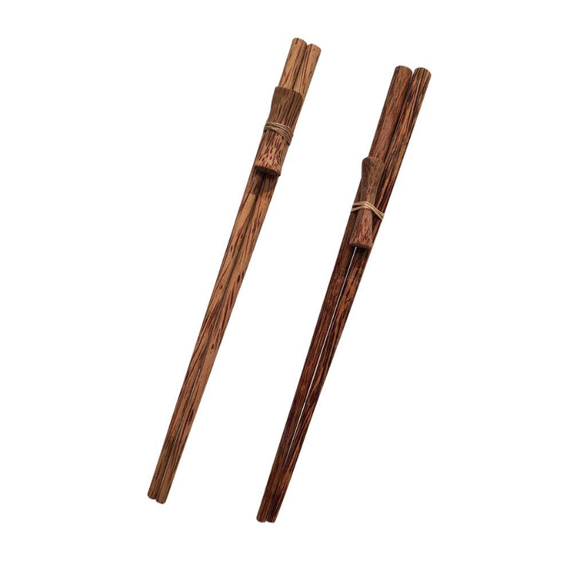 Coconut Chopsticks with Stand, 2 Pairs