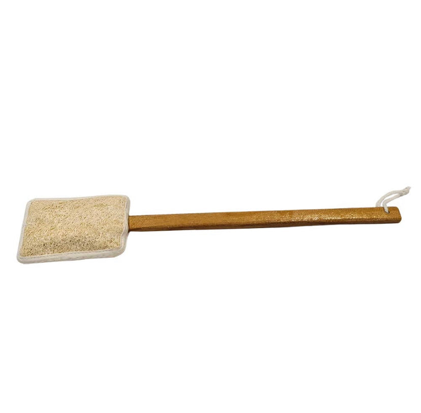 Loofah with Wooden Handle