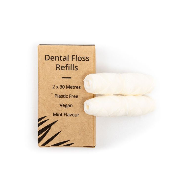 Corn Starch Dental Floss Refills - Mint