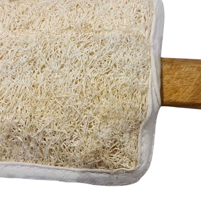 Loofah with Wooden Handle