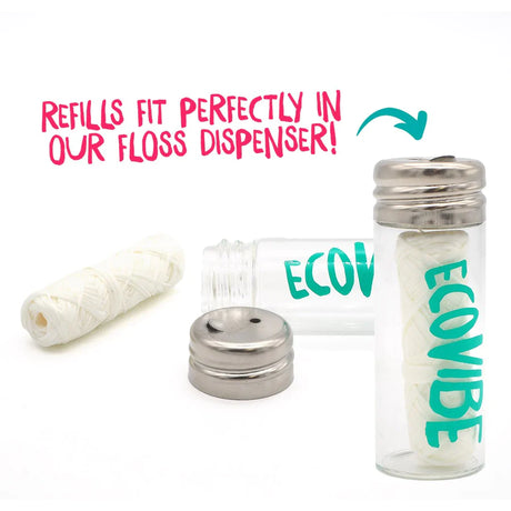Biodegradable Dental Floss with Dispenser - Peppermint