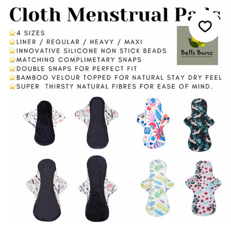 Bells Bumz Cloth Menstrual Pads