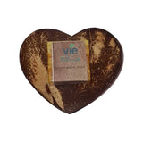 Coconut Heart Soap Dish, 11cm, with Soap