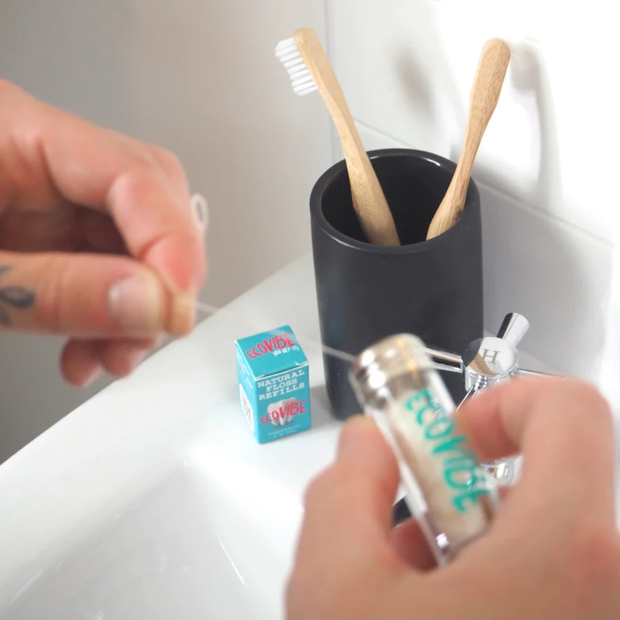 Biodegradable Dental Floss with Dispenser - Peppermint