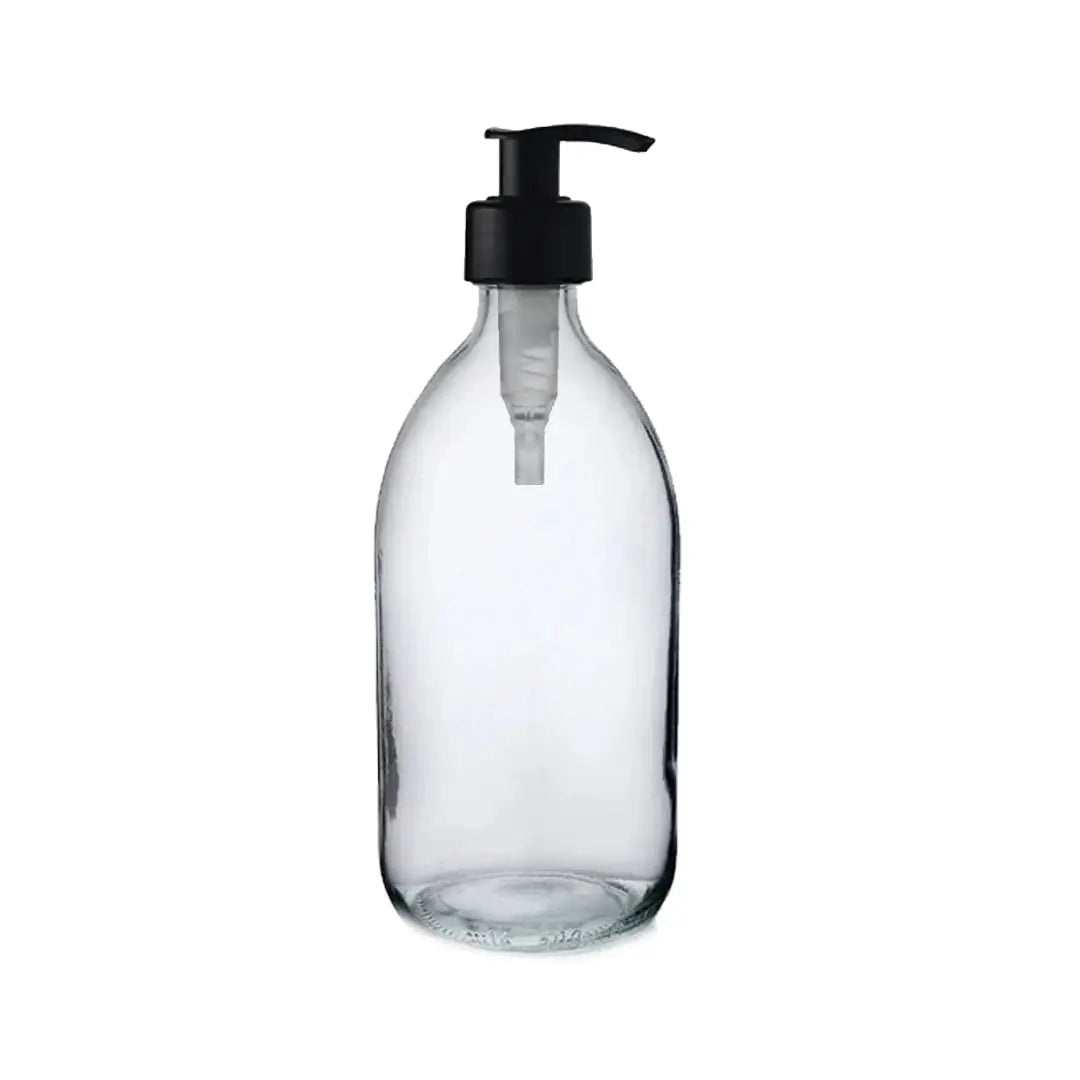 Glass Bottle with Liquid Pump